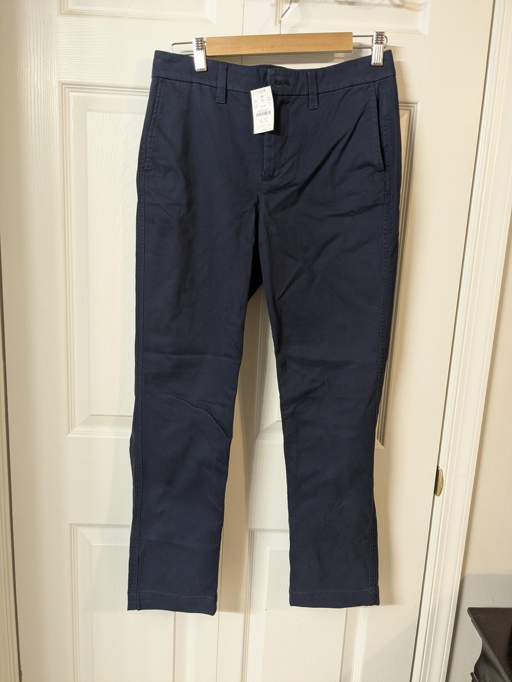 J. Crew Factory Girlfriend Chinos Size 4 Navy NWT